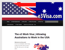 Tablet Screenshot of e3visa.com